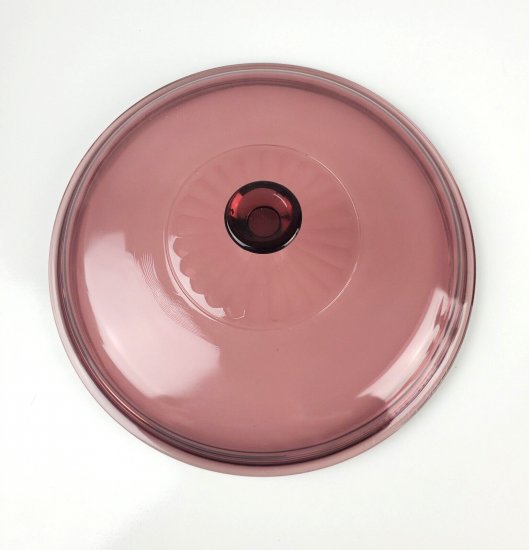 NEW Corning Vision Cranberry Pyrex Casserole Replacement Lid 624 - Click Image to Close